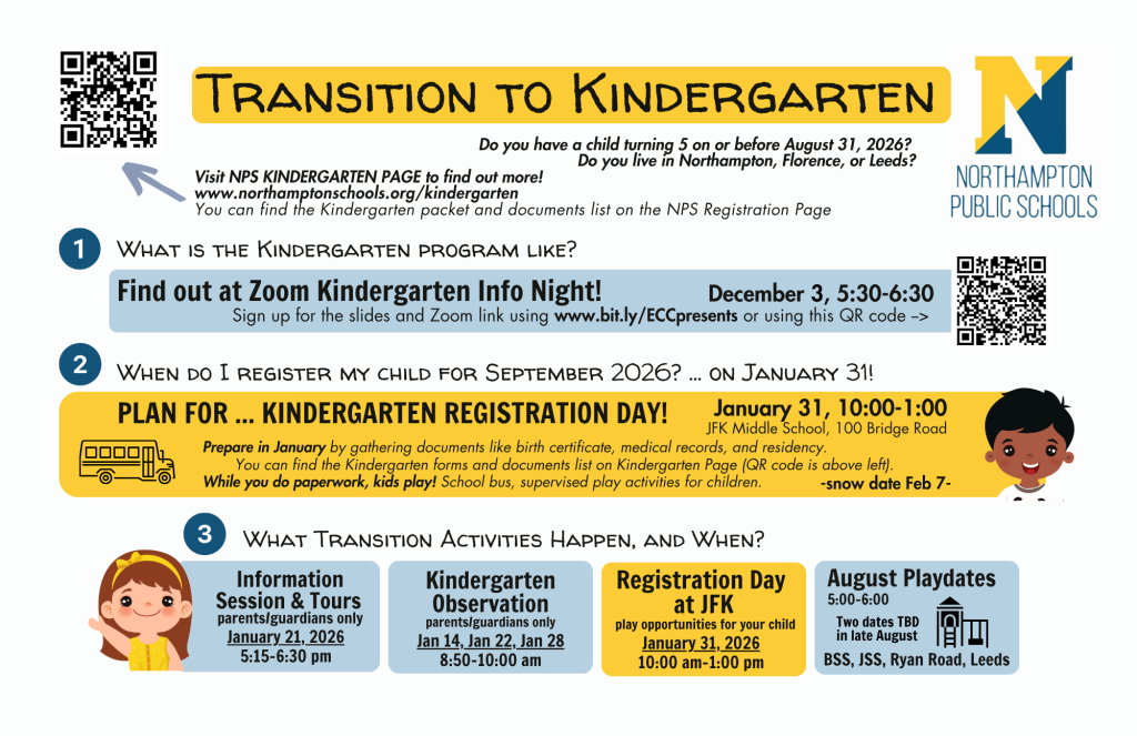 transition to Kindergarten flyer